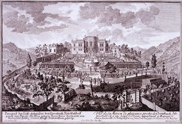 Pleasure Garden and Country Villa of Baton Bartholotti, Chief of the Armies of the HRE, Dornach, c.1719